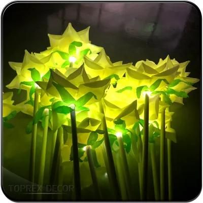 Toprex Factory Wholesale Event Decor Lighted Silk Rose Artificial Flowers