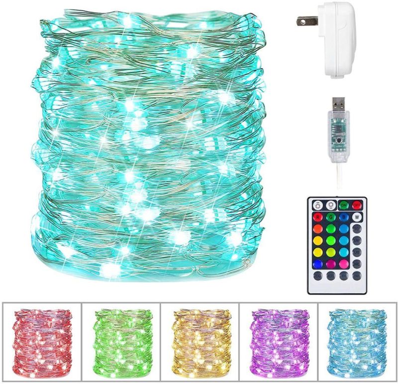 Bluetooth APP Control 50 RGB LED Christmas Fairy String Lights