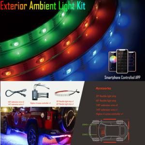 Exterior Car Light Kit Music Snyc Color Chasing LED Strip Light Under Car