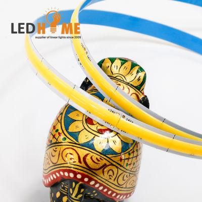 Dots-Free 180 Degree Beam Angle COB LED Strip Flexible Light High CRI90 LED Rope Lighting
