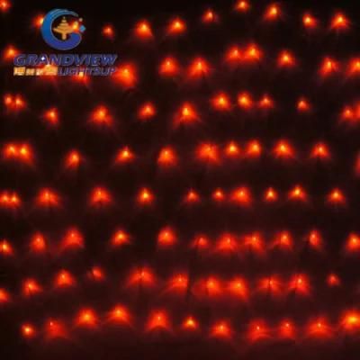 2m Width Red Light LED Net Light with 8-Mode