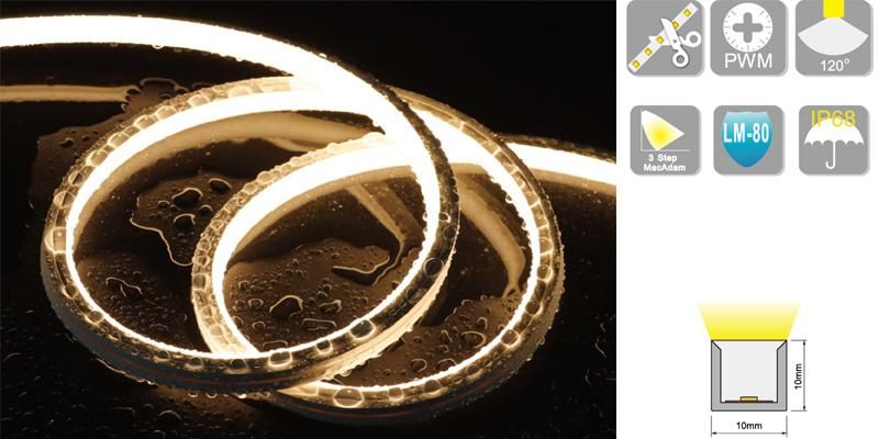 New Design Small Size Top Emitting Lighting PU Encapsulation LED Neon Lights Flexible Linear LED Strip Light