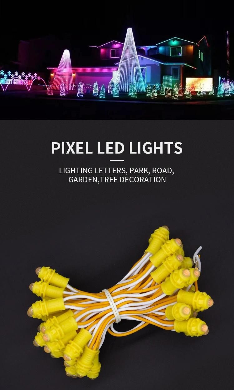 Multicolored LED Point Pixel Light 9mm IP68 LED Pixel Light String