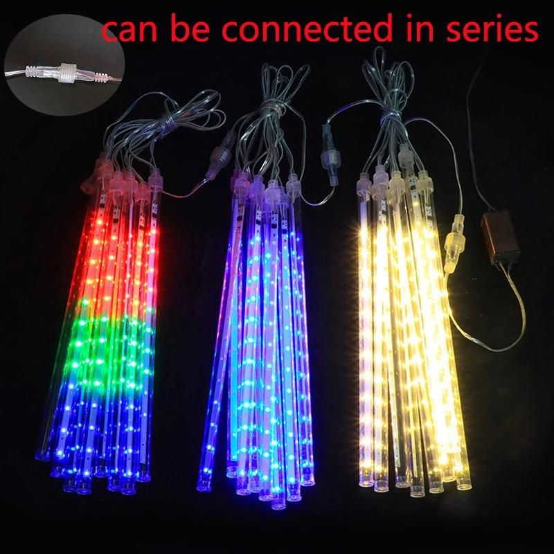 30/50cm Meteor Shower Rain LED String Lights Christmas Tree Decorations