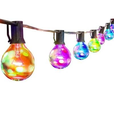 G40 Filament Bulbs 155 LEDs Patio String Lights for Backyard Bistro Cafe