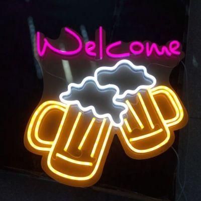 Custom LED Neon Coffee Bar Neon Sign Light China Neon Sign Welcome Neon