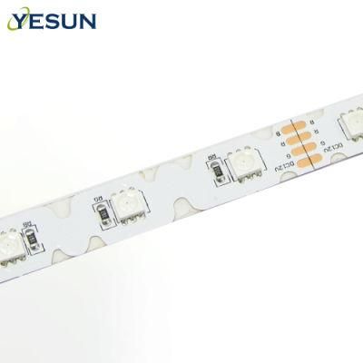 DC12V SMD5050 RGB S Shape 60LED/M Waterproof CE RoHS Bendable Zigzag Foldable LED Strip