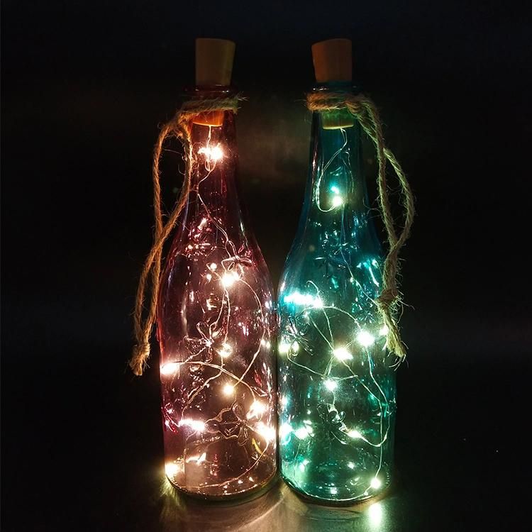 Christmas Gift Glass Bottle Light String Decoration Lamp LED Copper Wire Light Bottle