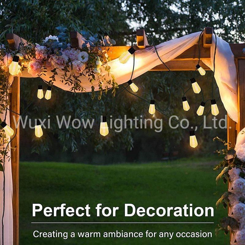 29.5FT IP65 Waterproof Garden String Light 8 Modes 20 LED Remote Control Outdoor String Lights Solar Powered for Christmas Party Festival Decoration