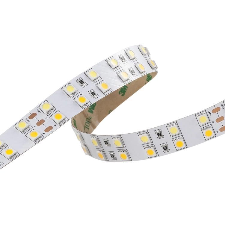Newest Price SMD 5050 120LEDs/m CCT Adjustable LED Strip Lights with CE cetification