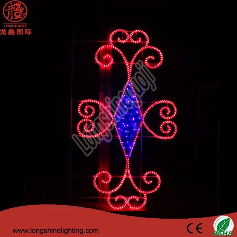 LED Flower Motif Holiday National Day Decorations