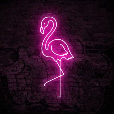 Super Brigh Neon Sign Manufacturer Advertising Decoration Flamingo LED Neon Sign for Shop