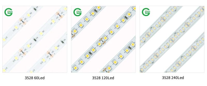 High Quality LED Light Strip SMD3528 60LED Flexible LED Llight IP20 Single Color for Decoration Lighting