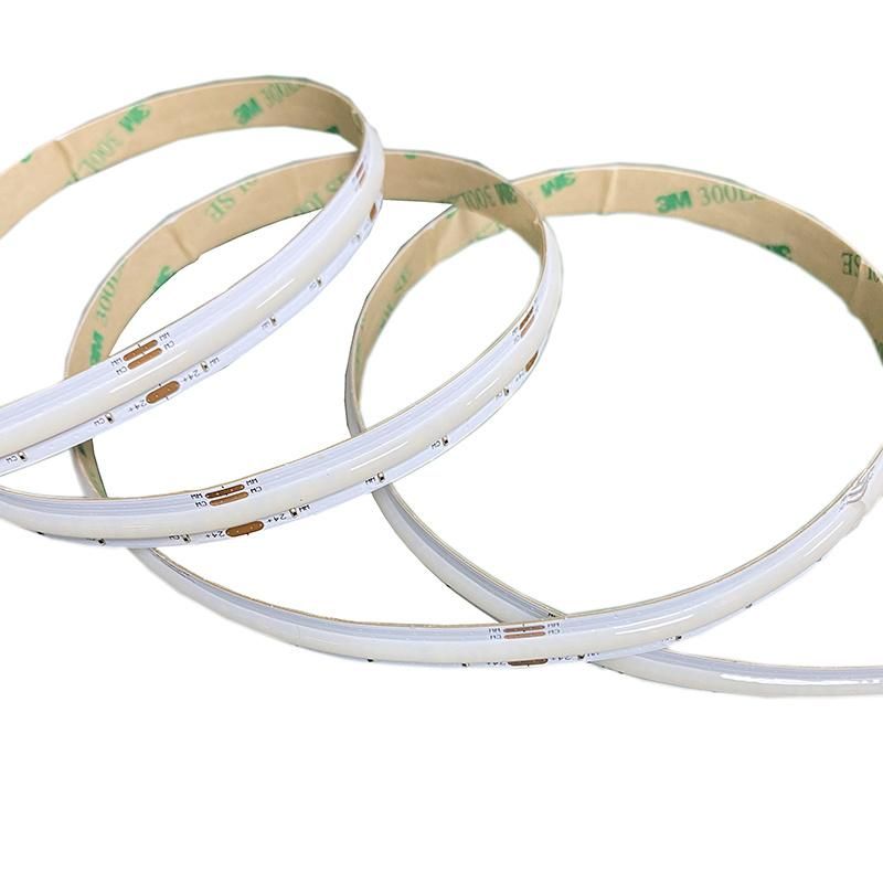 Cob Led Strip Light 640Leds/M Cct 24V 10Mm 16W/M High Brightness Flexible Led Strip
