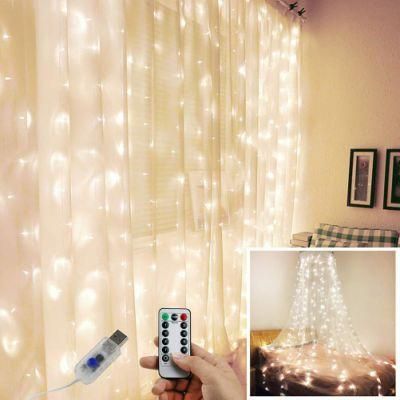 3mx3m 300 LED USB LED Christmas Curtain Light