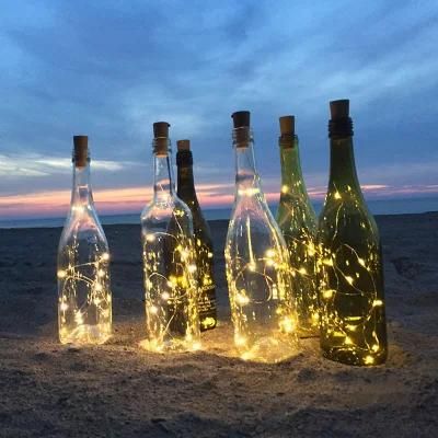 2m LED Garland Copper Wire Bottle Corker Decoration Light